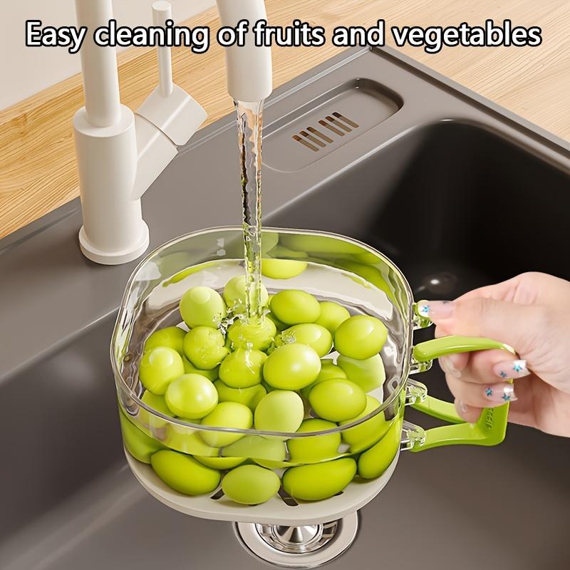Double-Layer Foldable Drain Storage Basket