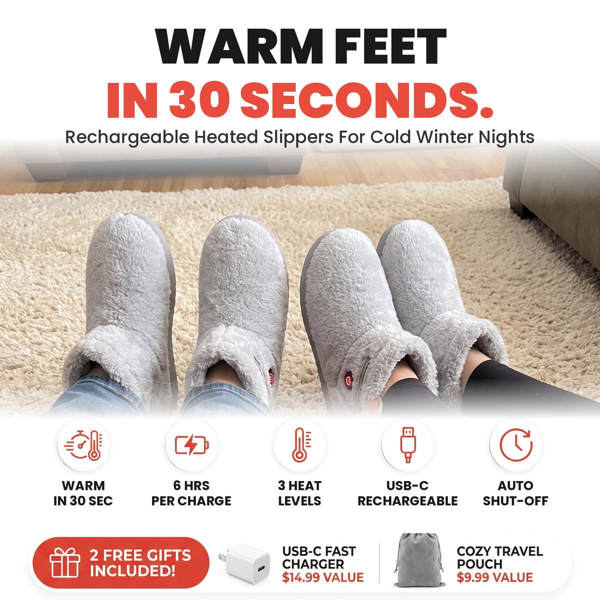 🎉 Black Friday Hot Deals🔥👟Heated Slippers