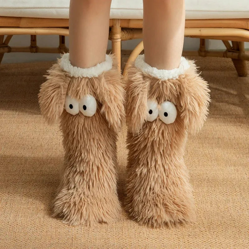 🧦 Women's Cozy Plush Slipper Socks | Warm Fleece Anti-Slip for Cozy Winter Days At Home❄️