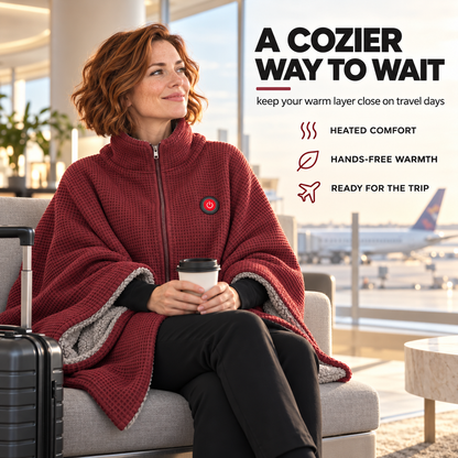 🔥 Wearable Heated Blanket – Cozy Hands-Free Warmth
