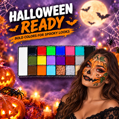 🎃Halloween Early Sale🎨 20-Color Face & Body Oil Paint Palette