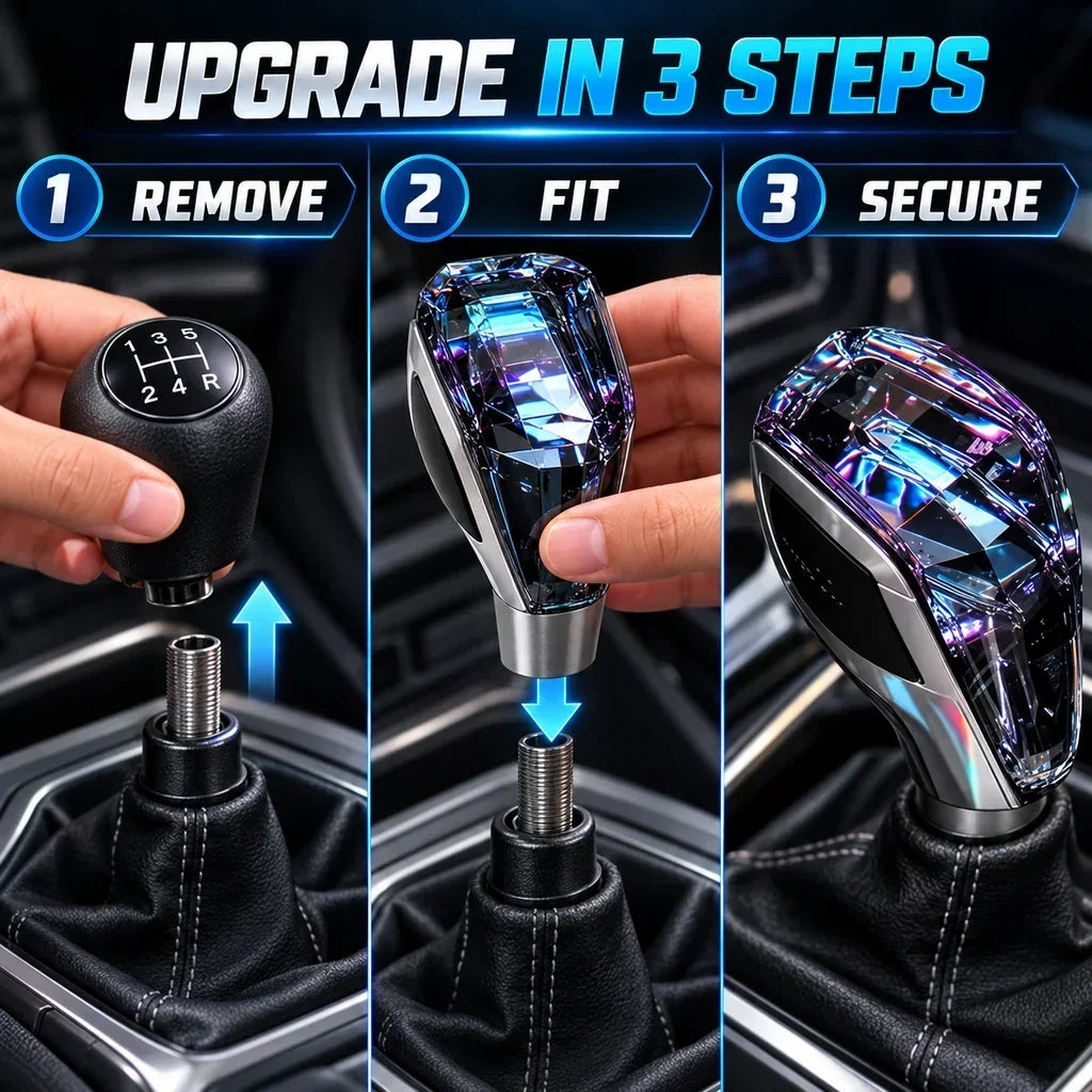 Crystal Touch LED Manual Gear Shift Knob