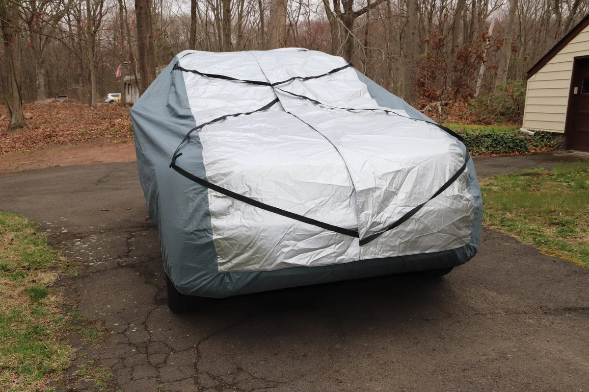 Full-coverage car cover, suitable for all seasons, thickened and padded, waterproof, hailproof, sunshade and sun protection cover.
