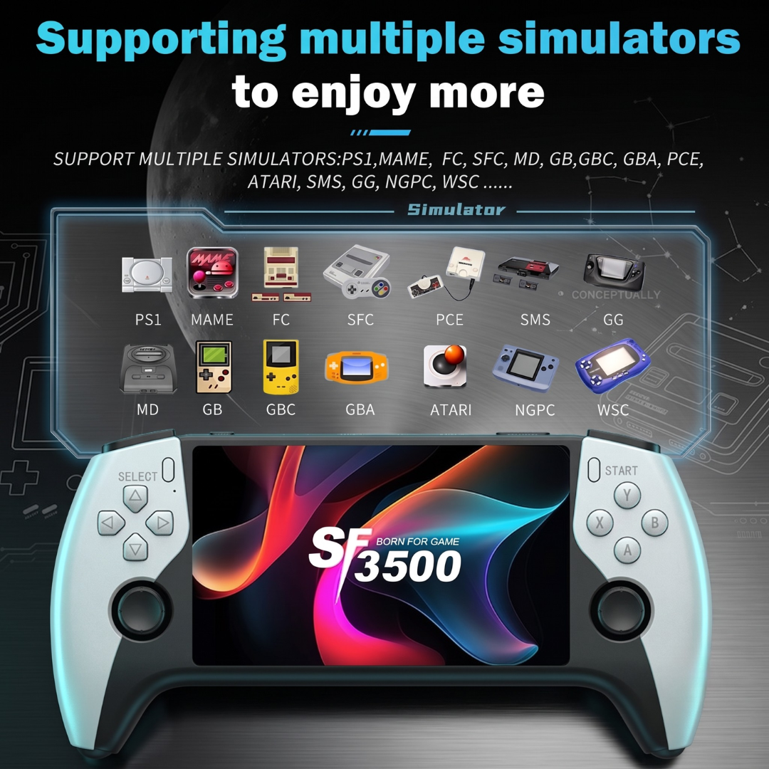 🎄Christmas Sale 40% OFF🎁 TYIIPLUS Retro Handheld Game Console with HD 5-inch IPS Screen over 20,000 Games