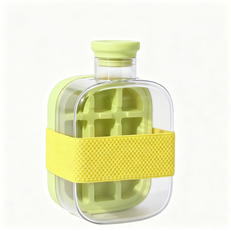 Portable 2-in-1 Ice Cube Cup Outdoor Sports Water Bottle
