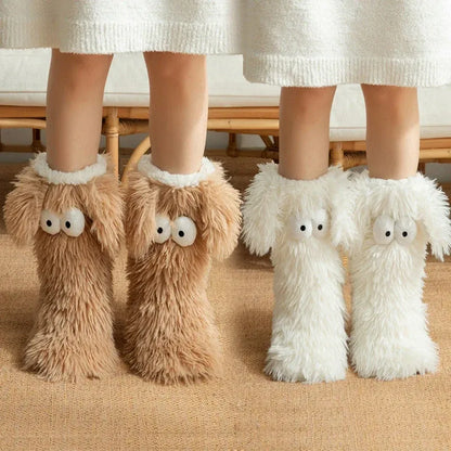 🧦 Women's Cozy Plush Slipper Socks | Warm Fleece Anti-Slip for Cozy Winter Days At Home❄️