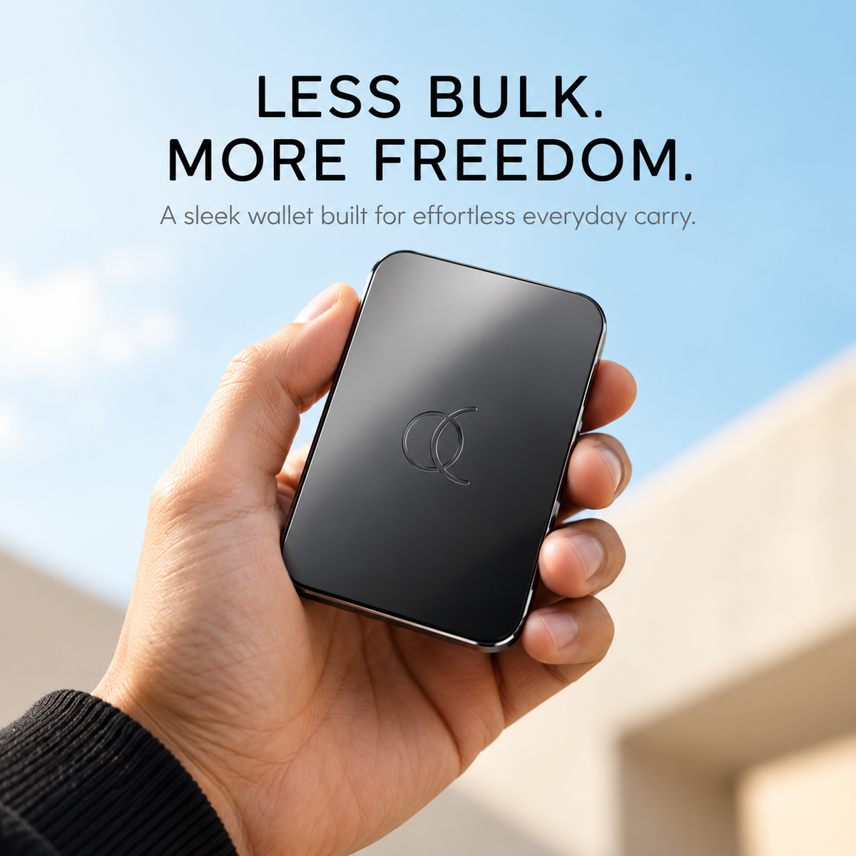 🧲 Magnetic Slim Metal Wallet ⚡ Quick Card Access & Snap-On Card Holder
