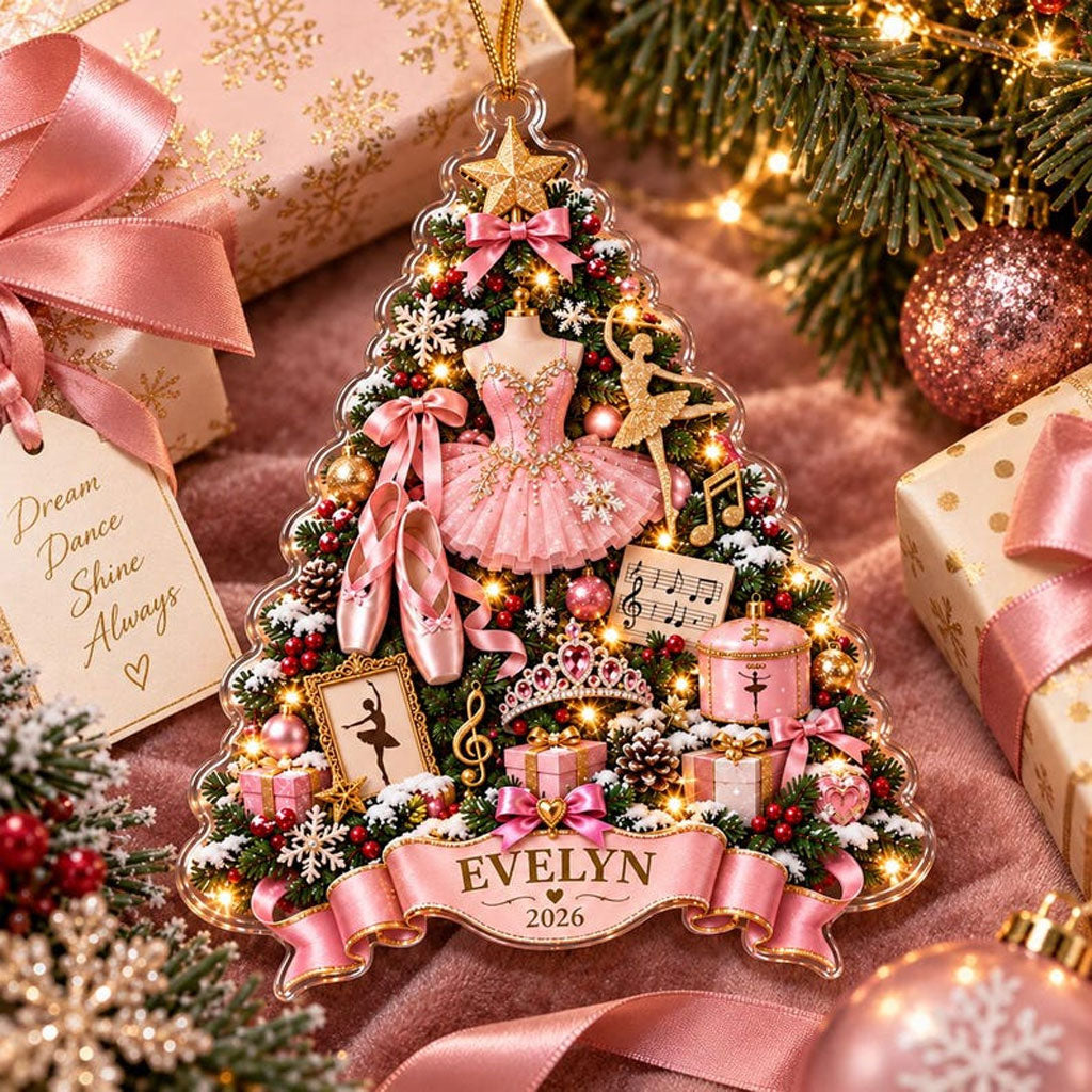 Personalized Ballerina Christmas Tree XR1610002CL Christmas Ornament