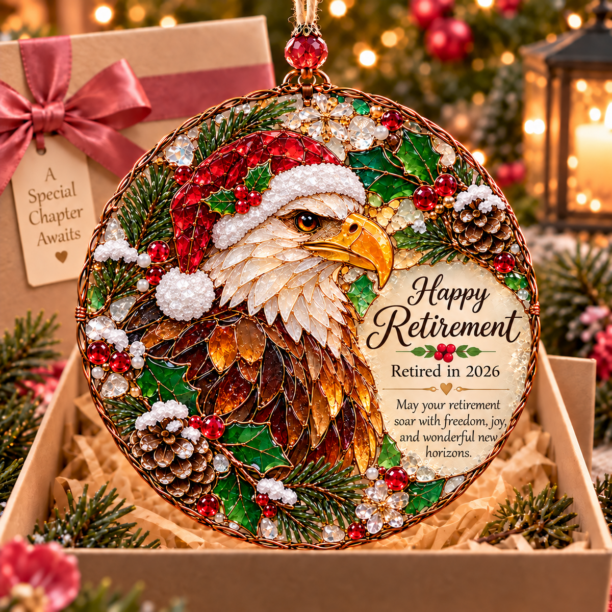 Happy Retirement 2026 XR2110001CL Christmas Ornament