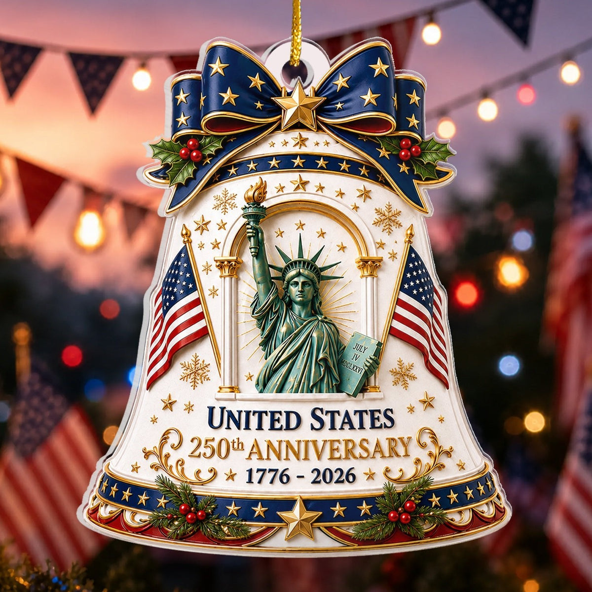 Celebrate America 250 XR2110003CL Christmas Ornament