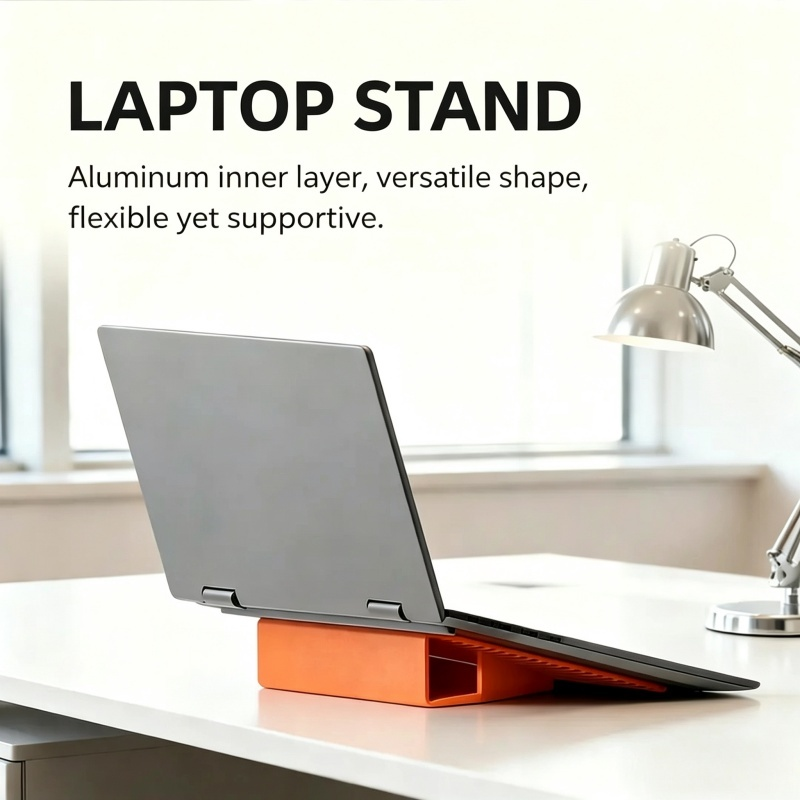 Multi-scene Shapeable Phone Holder Portable Foldable Silicone Aluminum Stand for Phone Tablet Switch Laptop