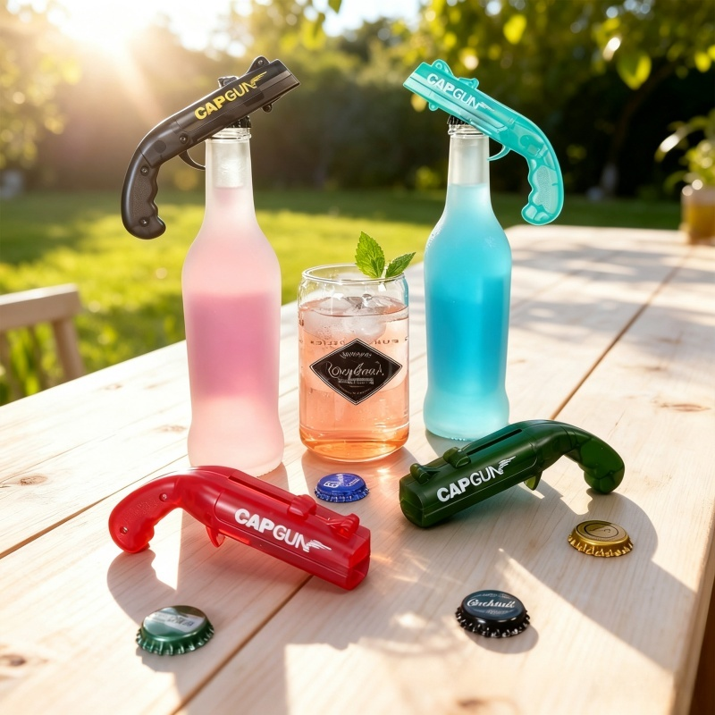 Funny Cap Launching Bottle Opener, Party Gadget Gift for Men