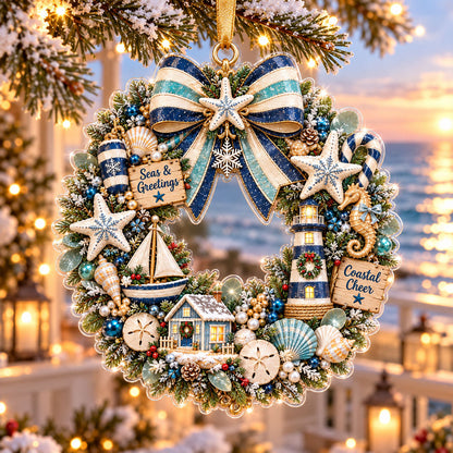 Nautical Beach Wreath XR1610013CL Christmas Ornament