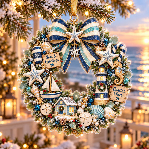 Nautical Beach Wreath XR1610013CL Christmas Ornament