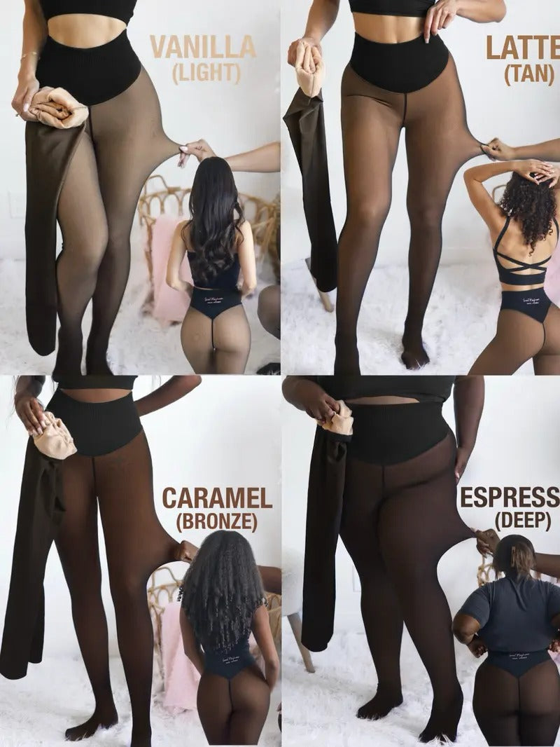 Women's Official Magic Fleece Lined Tights - High Waist, Plus Size Chic Cute Women's Fashion Clothes
