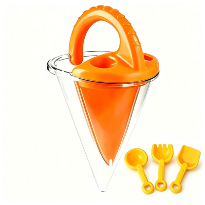 Creative Drip Sandcastle Tool with Anti Slip Handle Beach Sand Sculpture Maker for Kids
