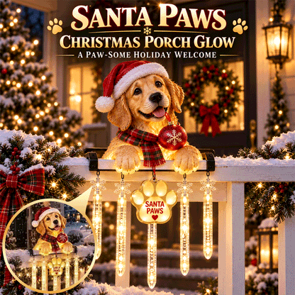 🎄Christmas Day Sale 49%🐶Santa Paws Railing Light