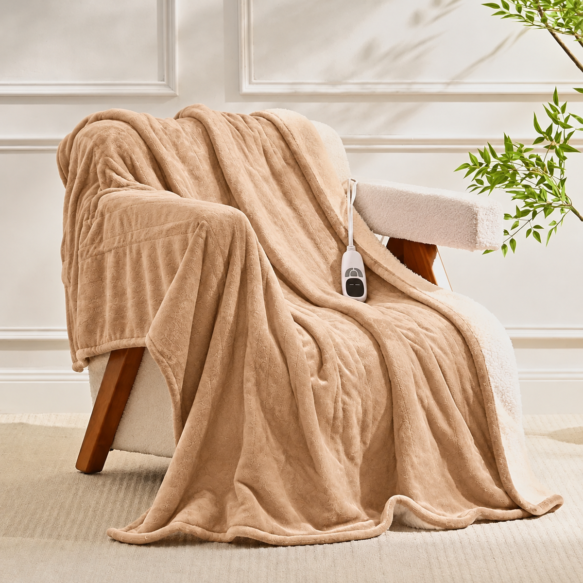 🎄 Christmas Special Offer 🎅✨Flannel electric blanket is machine washable