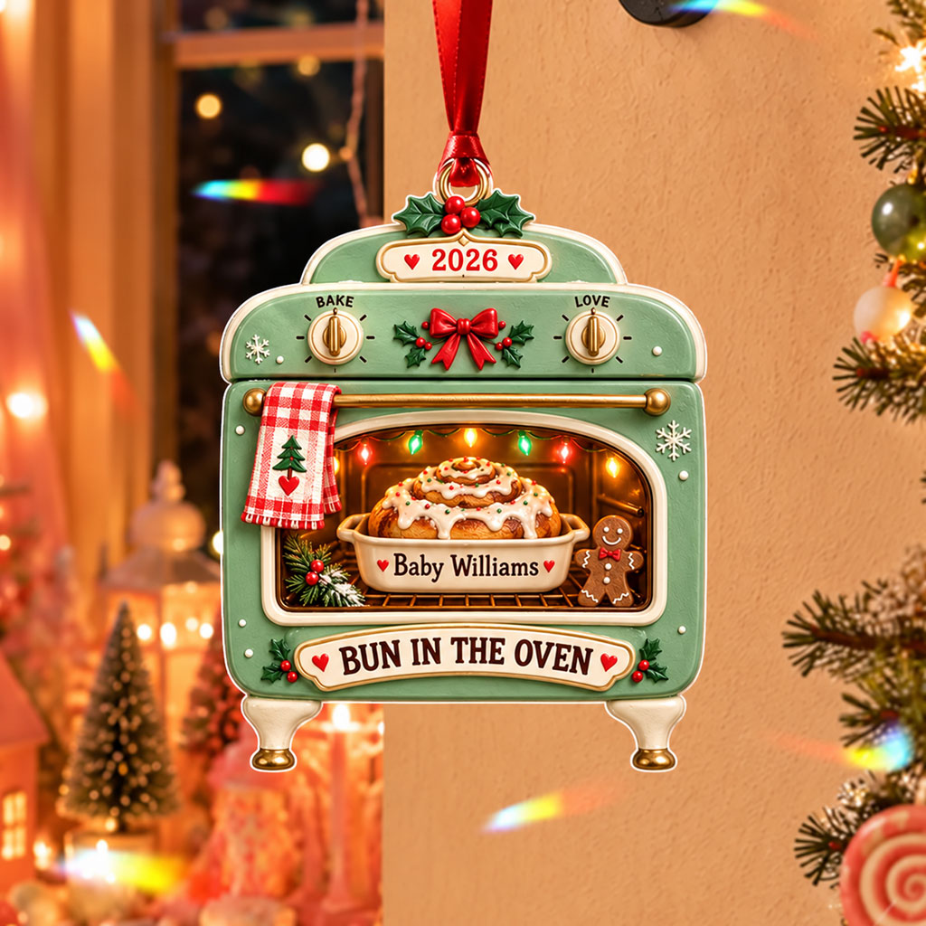 Personalized Bun In The Oven XR1610014CL Christmas Ornament