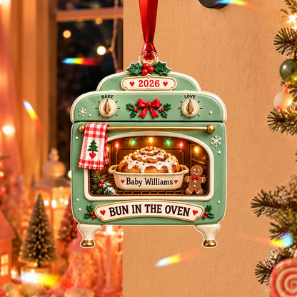 Personalized Bun In The Oven XR1610014CL Christmas Ornament