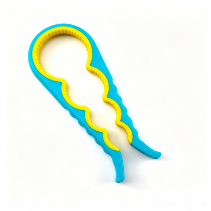 4 in 1 Multi Function Jar Bottle Opener Non Slip Silicone Grip Lid Remover Tool for Kitchen Pickle Jars Soda Water Bottles