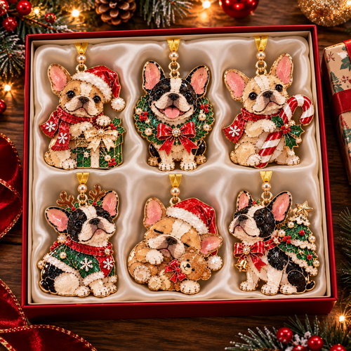 Christmas French Bulldog XR2110007CL Christmas Ornament