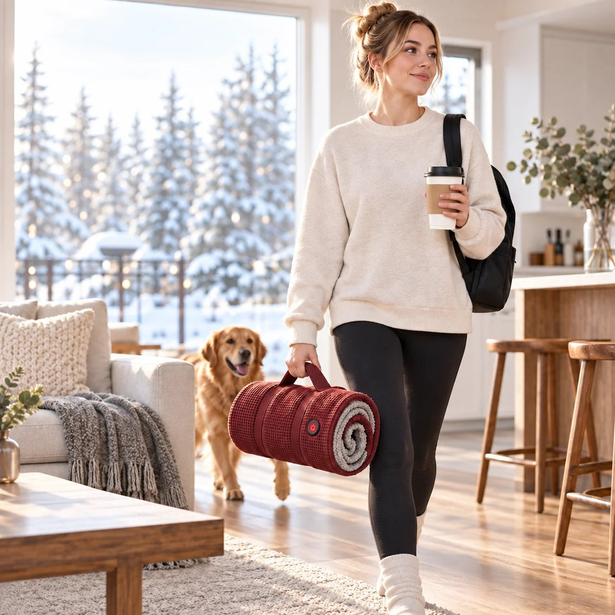 🔥 🔥Wearable Heated Blanket Shawl – Cozy Hands-Free Warmth🔥