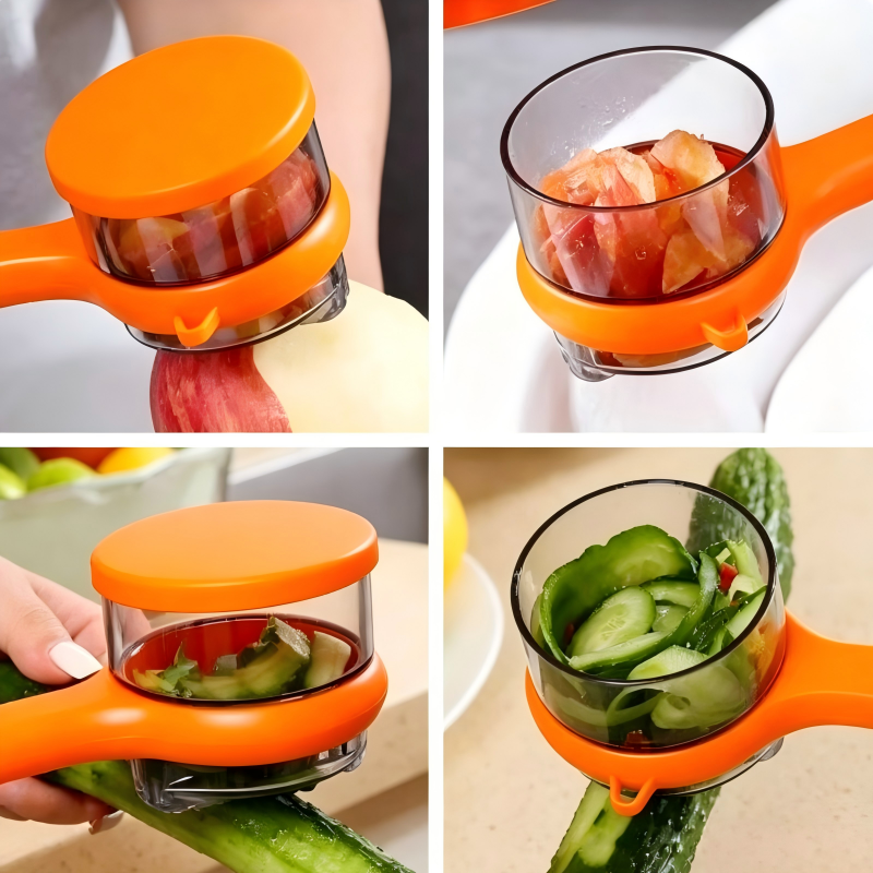 Multi Function Vegetable Fruit Peeler with Ergonomic Grip for Kitchen