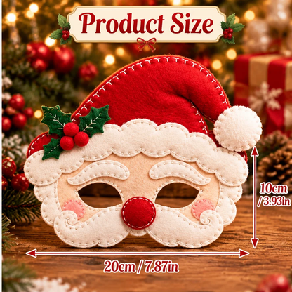 🔥 Handmade Christmas Felt Masks | Cute Holiday Party Costumes & Festive Dress-Up Accessories