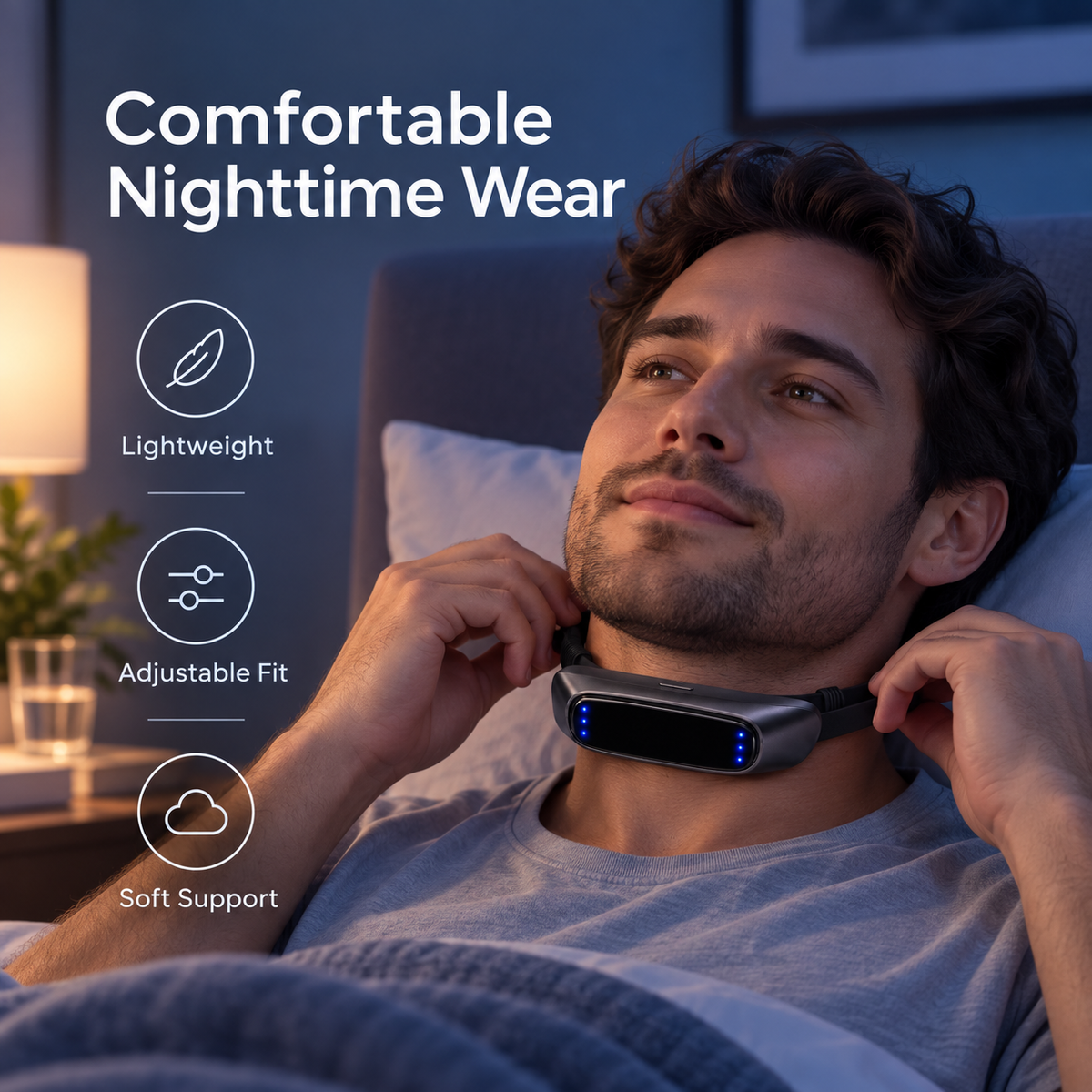 🌙 Smart Anti-Snoring Wearable Device - Intelligent Sound Sensor & Gentle Vibration