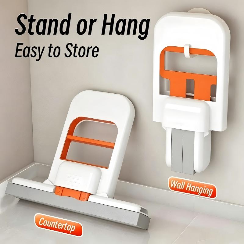 Mini Self Squeezing Mop Portable Wet Dry Cleaning for Bathroom Kitchen Glass