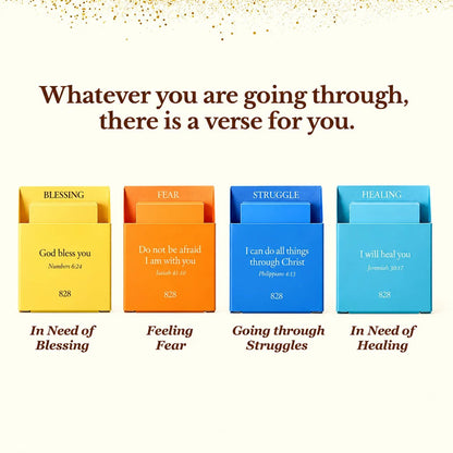 ✝️🙏828 Verse Box Read Me When You Need Comfort – 108 Bible Verse Cards With 108 Complete Devotionals & Prayers, Thoughtful Christian Gift Set🎁