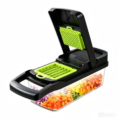 Multifunctional Food Chopper with Stainless Steel Blades Vegetable Slicer Dicer