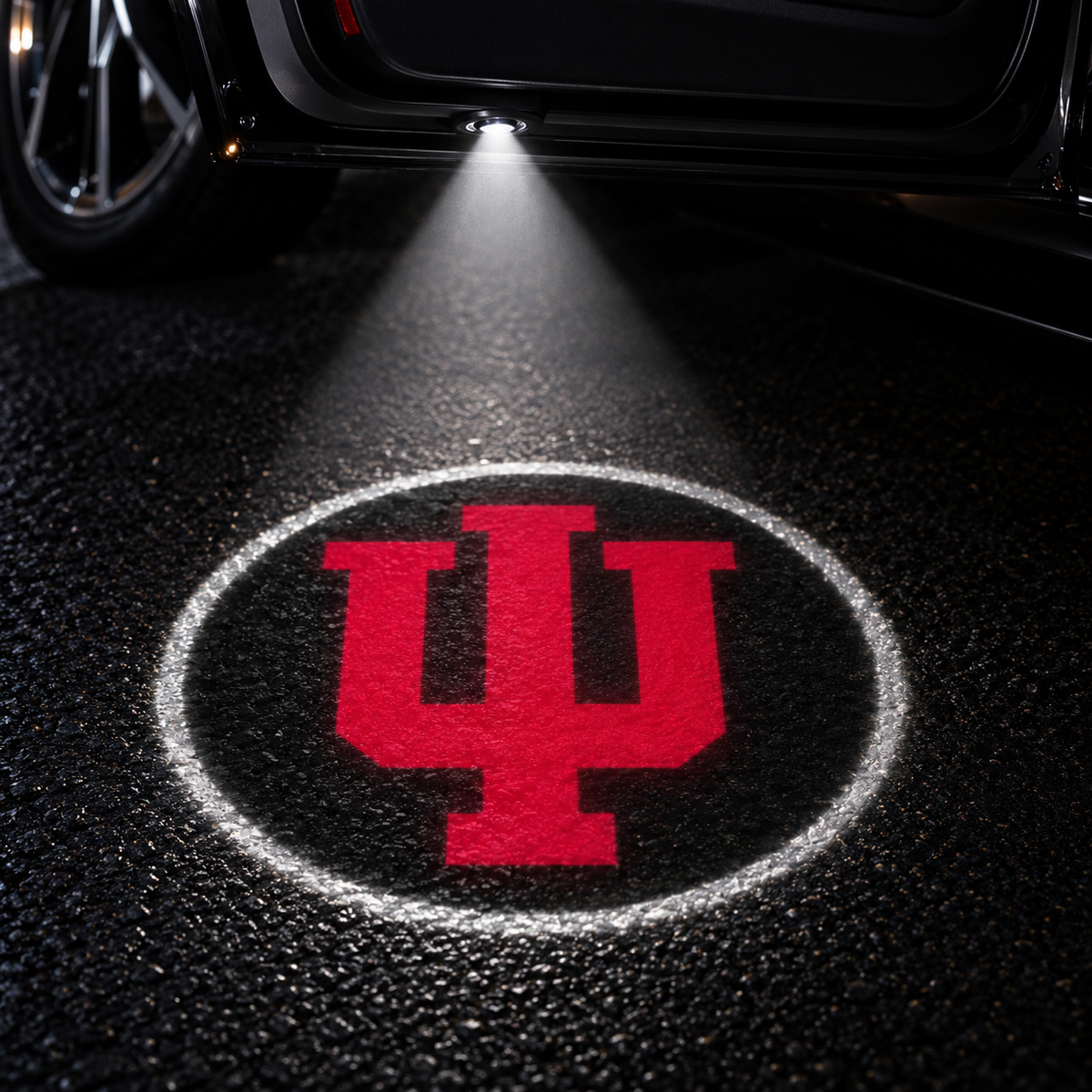 Indiana Hoosiers car door projector light design