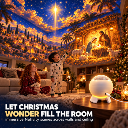 ✝️🌟 Nativity Christmas 5D Projection Light – Transform Any Room Into the Night of Bethlehem