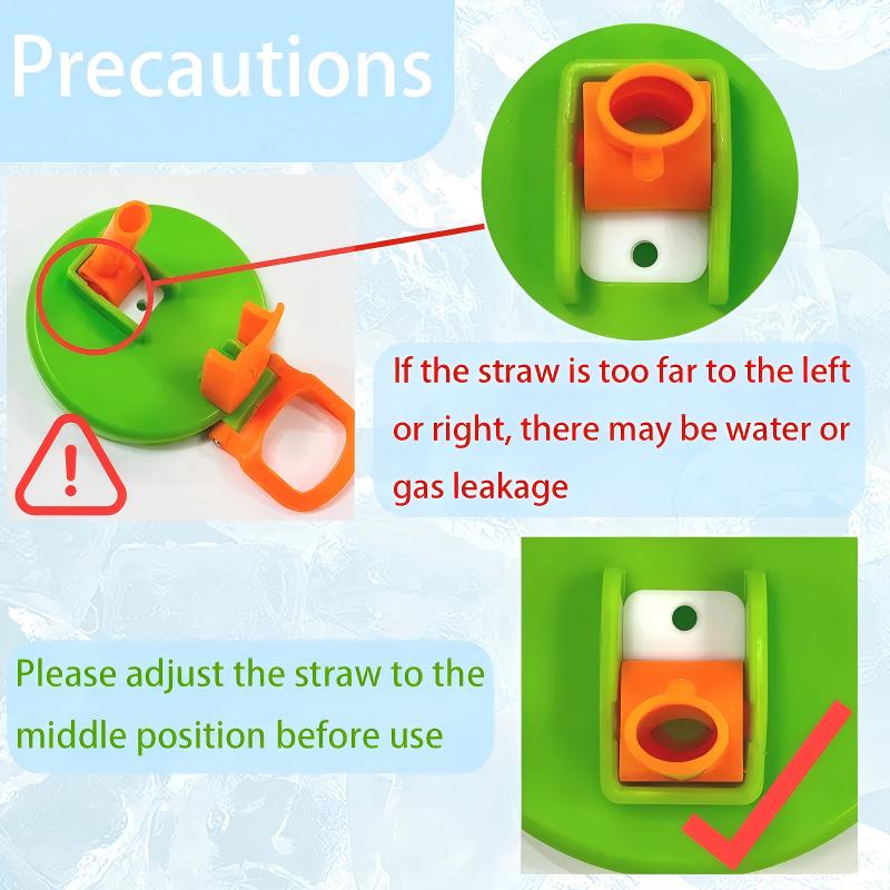 Reusable Soda Can Lids with Silicone Straws BPA Free Drink Covers