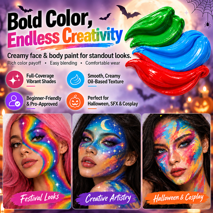 🎃Halloween Early Sale🎨 20-Color Face & Body Oil Paint Palette