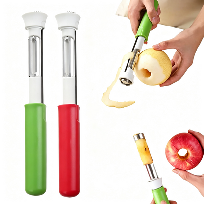 2 In 1 Fruit Peeler Corer Stainless Steel Core Remover