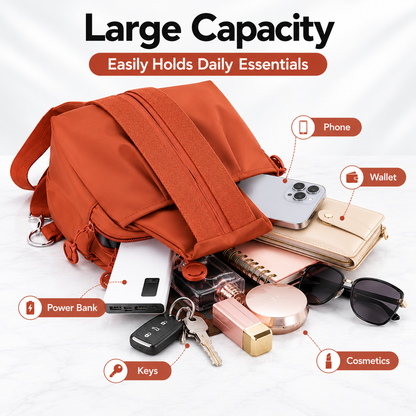 👜 Women’s Multi-Pocket Sling Backpack – Lightweight Water-Resistant Crossbody Bag