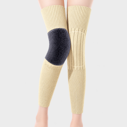 Long Knee Pads for Men and Women, One Size with Thick Wool Lining 🦵