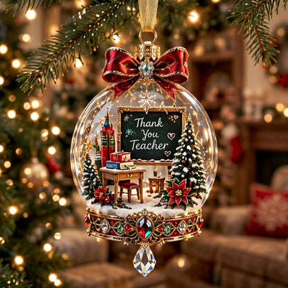 Classroom Snow Globe XR1710034CL Christmas Ornament