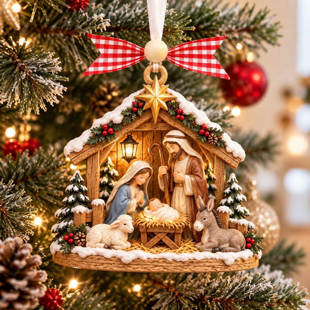 Nativity Scene XR1610005CL Christmas Ornament