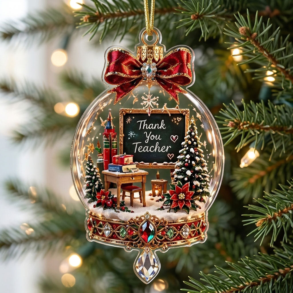 Classroom Snow Globe XR1710034CL Christmas Ornament