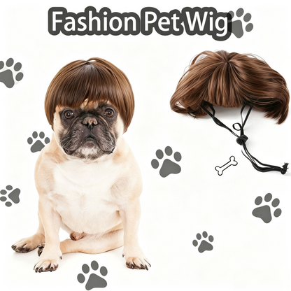 Cute Pet Wig for Dogs & Cats, Funny Holiday Gift