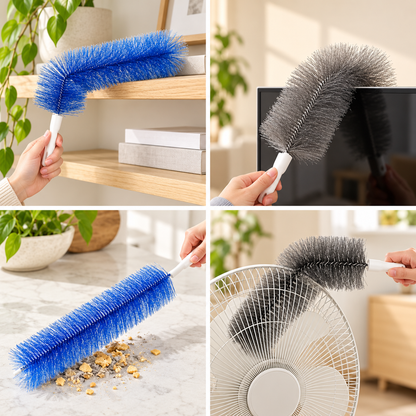 Fan cleaning brush