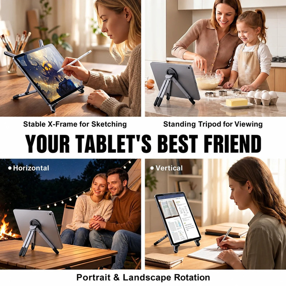 3-in-1 Magnetic Foldable Laptop Stand