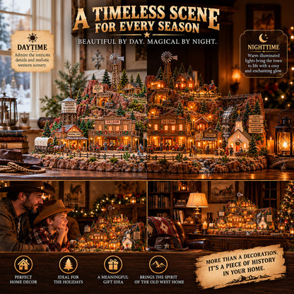 The Old Western Frontier – Lighted Miniature Western Village