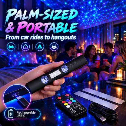 Car RGB Sound-Activated Ambient Starlight Bar🚗