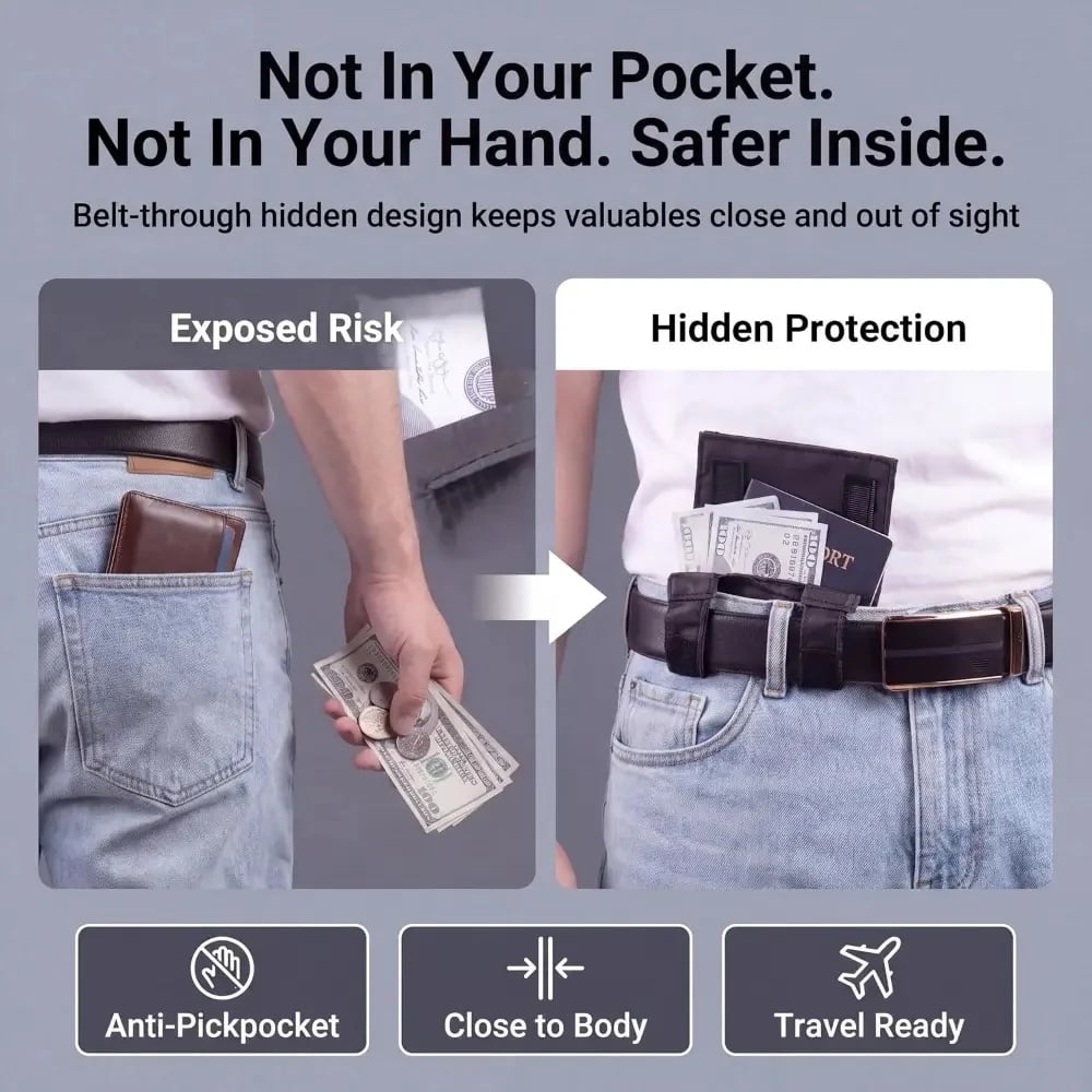🛍️ Black Friday Preview Sale –✨Concealed anti-theft travel waist bag