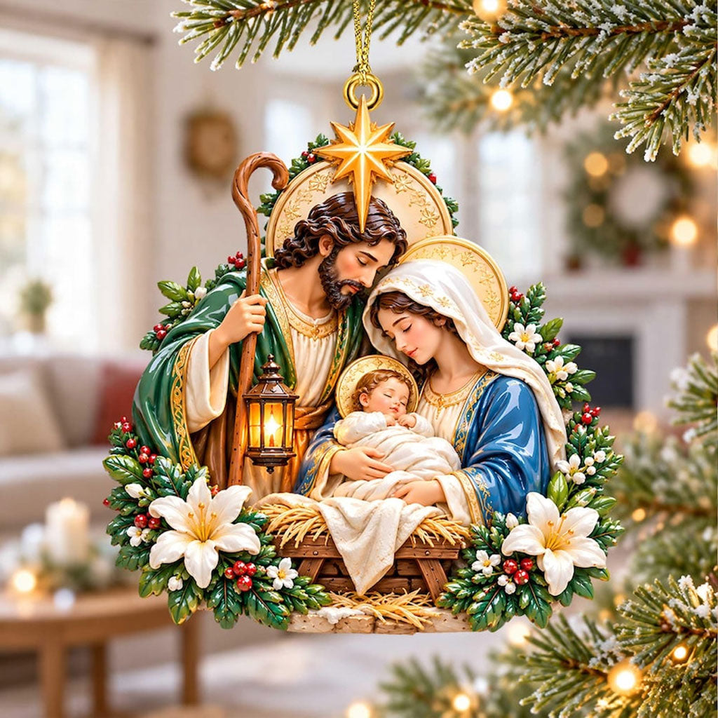 Holy Family Nativity XR1610008CL Christmas Ornament